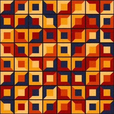 Soyut Geometrik Desen üretken hesaplama sanatı çizimi