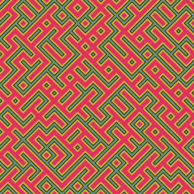 Soyut Geometrik Desen üretken hesaplama sanatı çizimi