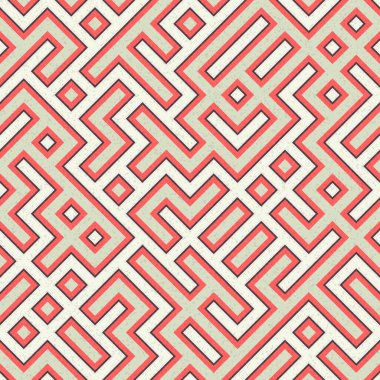 Soyut Geometrik Desen üretken hesaplama sanatı çizimi