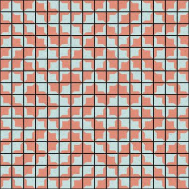 Soyut Geometrik Desen üretken hesaplama sanatı çizimi