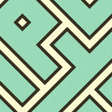 Soyut Geometrik Desen üretken hesaplama sanatı çizimi