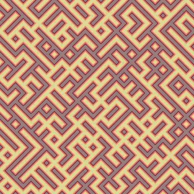 Soyut Geometrik Desen üretken hesaplama sanatı çizimi