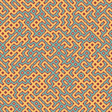 Soyut Geometrik Desen üretken hesaplama sanatı çizimi