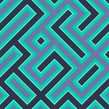 Soyut Geometrik Desen üretken hesaplama sanatı çizimi