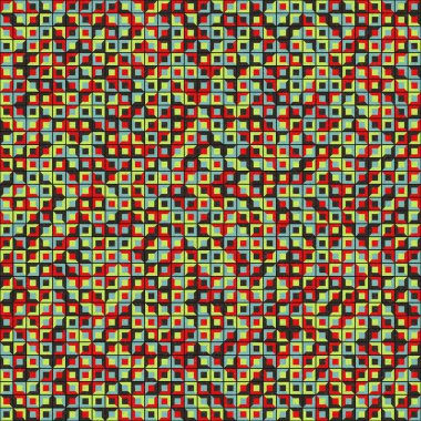 Soyut Geometrik Desen üretken hesaplama sanatı çizimi