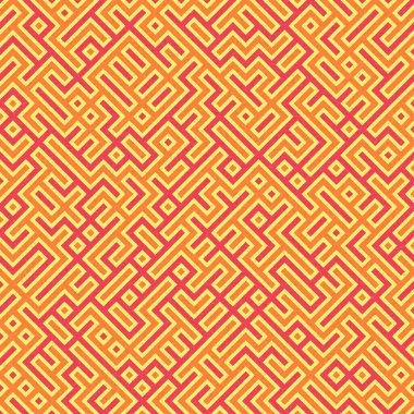 Soyut Geometrik Desen üretken hesaplama sanatı çizimi