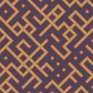 Soyut Geometrik Desen üretken hesaplama sanatı çizimi