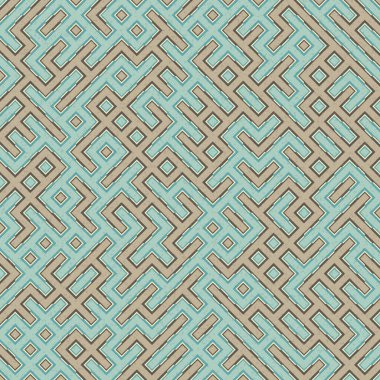 Soyut Geometrik Desen üretken hesaplama sanatı çizimi