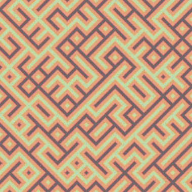 Soyut Geometrik Desen üretken hesaplama sanatı çizimi