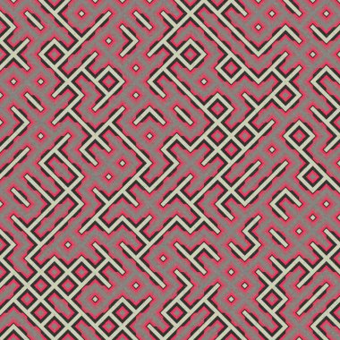 Soyut Geometrik Desen üretken hesaplama sanatı çizimi