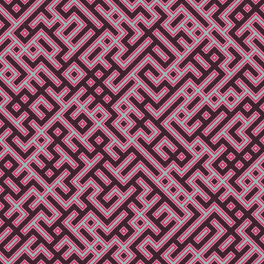 Soyut Geometrik Desen üretken hesaplama sanatı çizimi