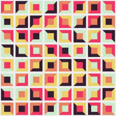 Soyut Geometrik Desen üretken hesaplama sanatı çizimi