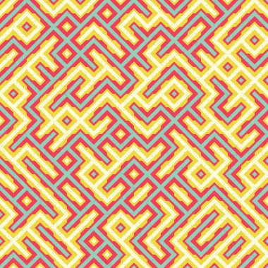 Soyut Geometrik Desen üretken hesaplama sanatı çizimi