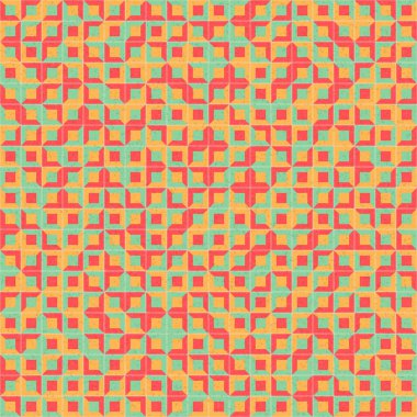 Soyut Geometrik Desen üretken hesaplama sanatı çizimi