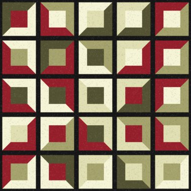 Soyut Geometrik Desen üretken hesaplama sanatı çizimi