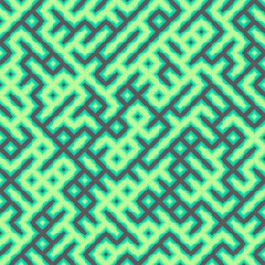 Soyut Geometrik Desen üretken hesaplama sanatı çizimi