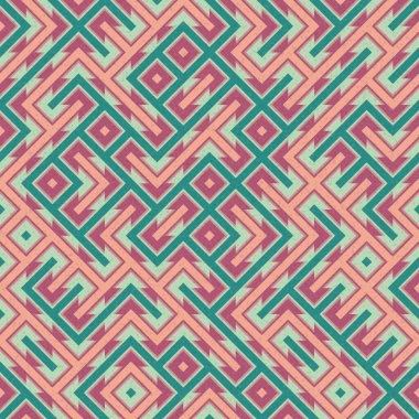 Soyut Geometrik Desen üretken hesaplama sanatı çizimi