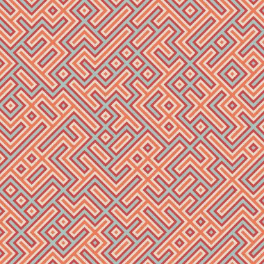 Soyut Geometrik Desen üretken hesaplama sanatı çizimi