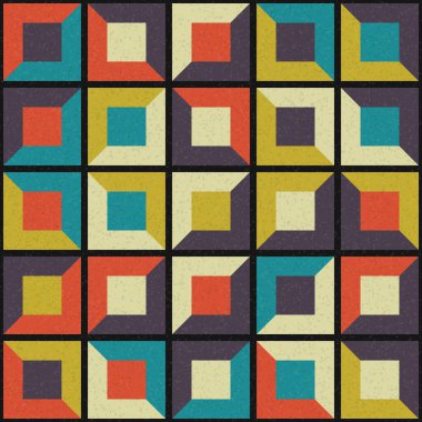 Soyut Geometrik Desen üretken hesaplama sanatı çizimi