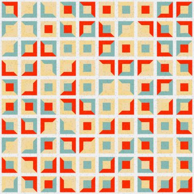 Soyut Geometrik Desen üretken hesaplama sanatı çizimi