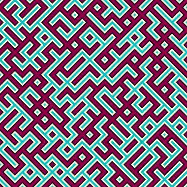 Soyut Geometrik Desen üretken hesaplama sanatı çizimi