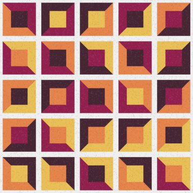 Soyut Geometrik Desen üretken hesaplama sanatı çizimi