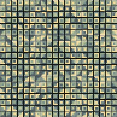 Soyut Geometrik Desen üretken hesaplama sanatı çizimi