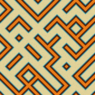 Soyut Geometrik Desen üretken hesaplama sanatı çizimi