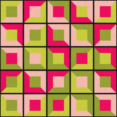 Soyut Geometrik Desen üretken hesaplama sanatı çizimi