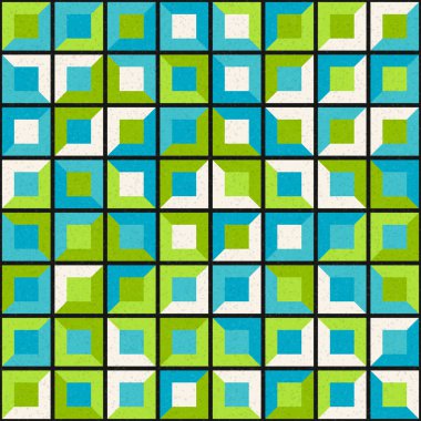 Soyut Geometrik Desen üretken hesaplama sanatı çizimi