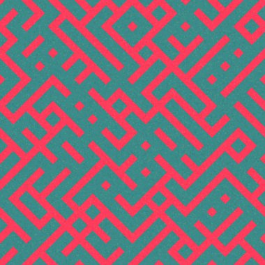 Soyut Geometrik Desen üretken hesaplama sanatı çizimi