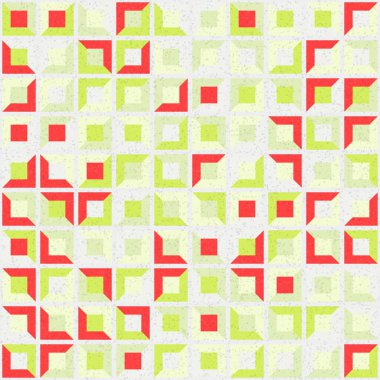 Soyut Geometrik Desen üretken hesaplama sanatı çizimi