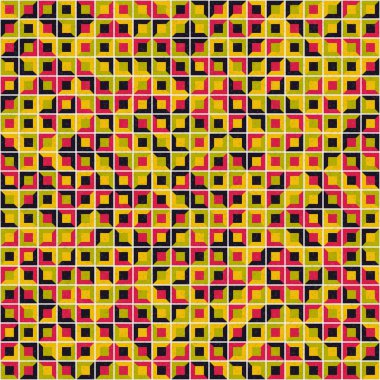 Soyut Geometrik Desen üretken hesaplama sanatı çizimi