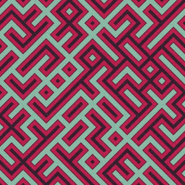 Soyut Geometrik Desen üretken hesaplama sanatı çizimi