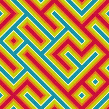 Soyut Geometrik Desen üretken hesaplama sanatı çizimi