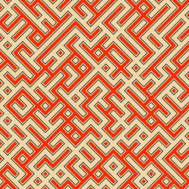 Soyut Geometrik Desen üretken hesaplama sanatı çizimi