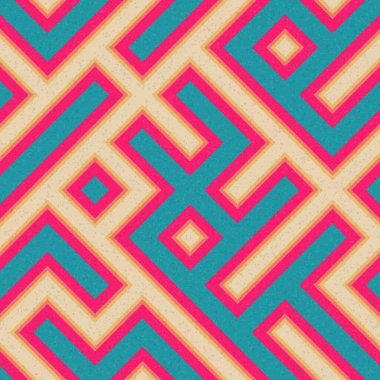 Soyut Geometrik Desen üretken hesaplama sanatı çizimi