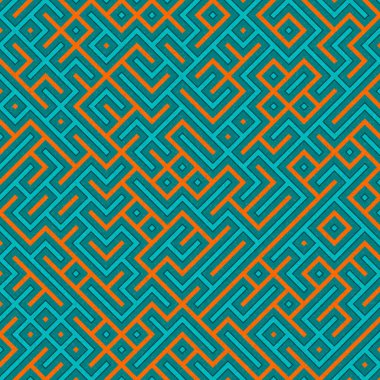 Soyut Geometrik Desen üretken hesaplama sanatı çizimi