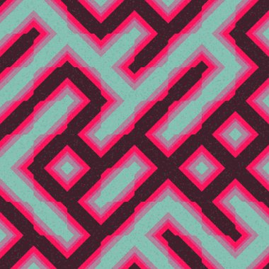 Soyut Geometrik Desen üretken hesaplama sanatı çizimi