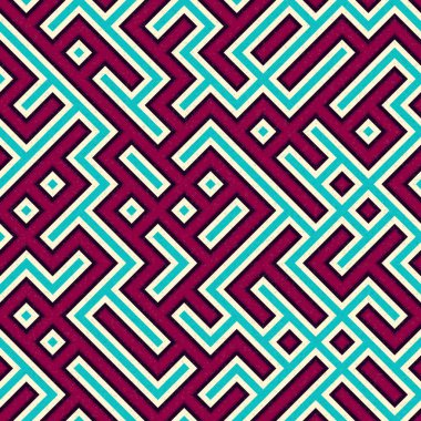 Soyut Geometrik Desen üretken hesaplama sanatı çizimi