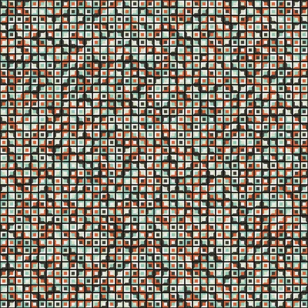 Abstrakte Geometrische Muster Generative Computergestützte Kunstillustration — Stockvektor