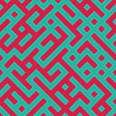 Soyut Geometrik Desen üretken hesaplama sanatı çizimi