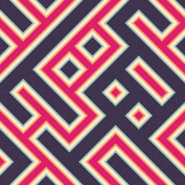 Soyut Geometrik Desen üretken hesaplama sanatı çizimi