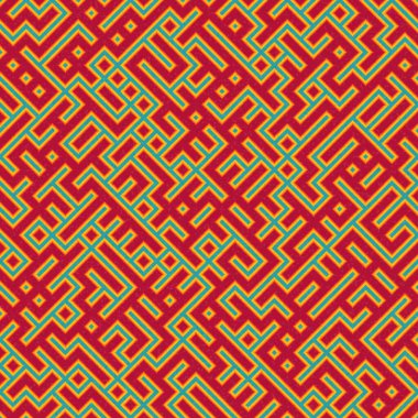 Soyut Geometrik Desen üretken hesaplama sanatı çizimi