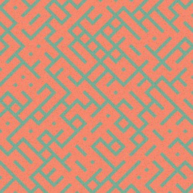 Soyut Geometrik Desen üretken hesaplama sanatı çizimi