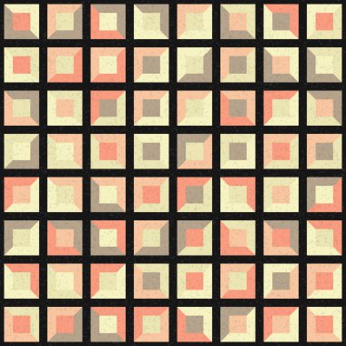 Soyut Geometrik Desen üretken hesaplama sanatı çizimi