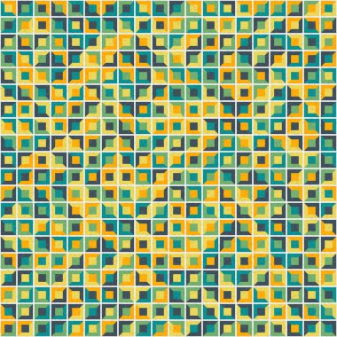 Soyut Geometrik Desen üretken hesaplama sanatı çizimi