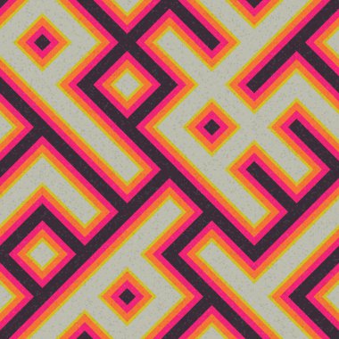 Soyut Geometrik Desen üretken hesaplama sanatı çizimi