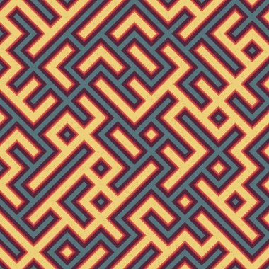 Soyut Geometrik Desen üretken hesaplama sanatı çizimi