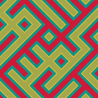 Soyut Geometrik Desen üretken hesaplama sanatı çizimi